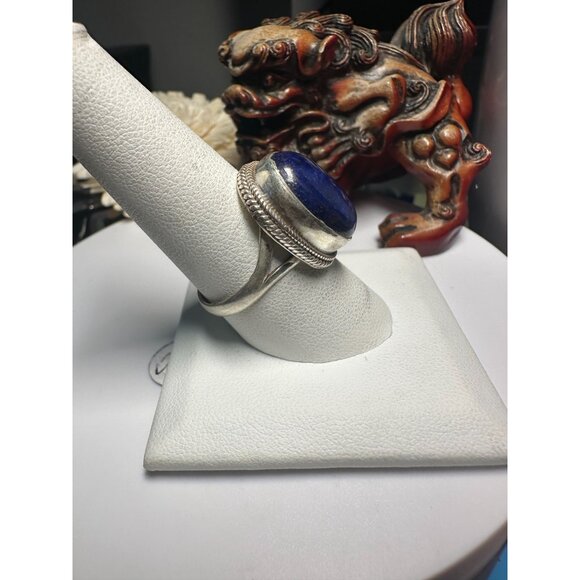 VTG Sterling Blue Lapis Ring - Picture 2 of 6
